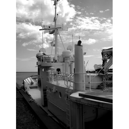 Canvas Print Yacht Motor Ocean Water Boat Motor Yacht Sea Stretched Canvas 10 X