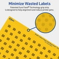 thumbnail image 5 of Avery Printable Round Labels, Bright Yellow, 0.5" Diameter, 1,540ct, 5 of 11