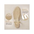 thumbnail image 3 of BLISSFUL STEP Women's Mesh Round Toe Slip on Slides Flats Sandals Gold 8, 3 of 6