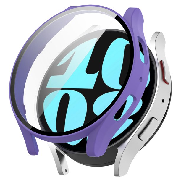 【40mm】PC duradero con protector de pantalla de vidrio templado integrado para Watch 6