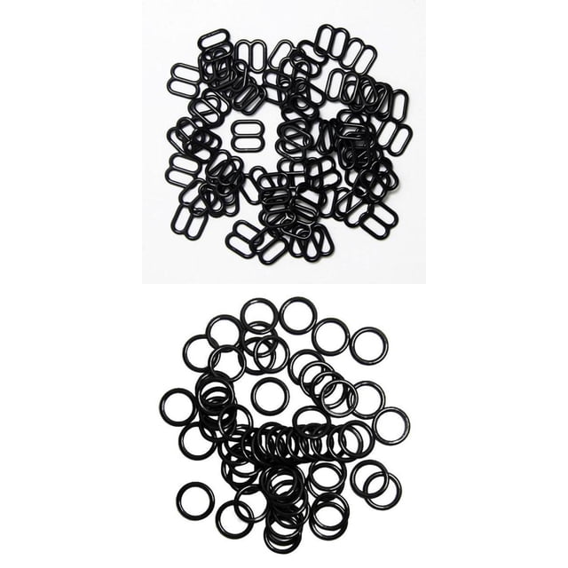 200 piezas de metal sujetador de ajuste de la correa deslizante / gancho Fig 0 8 sujetadores de la correa del bikini para la decoración de la ropa int