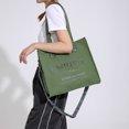 thumbnail image 3 of Bolso Bandolera Bolso Bandolera De Viaje Simple De Moda De Lona De Gran Capacidad Para Mujer (Verde) Ndcxsfigh Para Estrenar, 3 of 6
