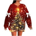 thumbnail image 2 of Amidoa Crewneck Sweatshirts for Women Plus Size Christmas Red Sweatshirts Graphic Pullover Outfits Women’s Tops L, 2 of 6