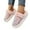Pink, variant on Fuzzy House Slippers For Women Fluffy Memory Foam Suede Slippers With Faux Fur Collar Indoor Outdoor Beige 37