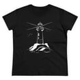 thumbnail image 5 of Women's Cotton T-Shirt with Lighthouse Design, Original Artwork Modern and Stylish, 5 of 5
