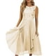 thumbnail image 1 of Gibobby Vestidos largos de fiesta Vestido largo de falda larga con estampado de lentejuelas y cuello redondo de retazos de gasa para mujer(Dolado,CH), 1 of 4
