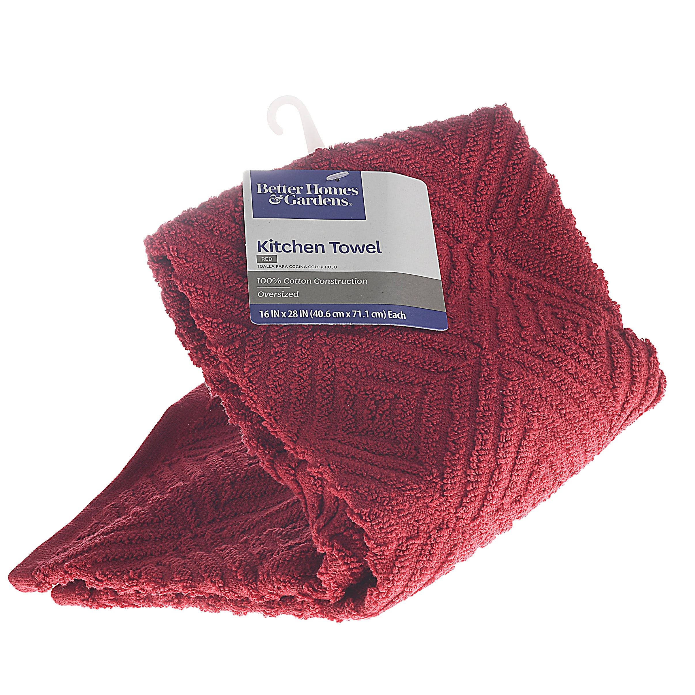 red kitchen towels
