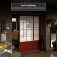 thumbnail image 7 of Red Lantern 7 ft. Tall Eudes Shoji Sliding Door Kit (Double - Sided) - Rosewood, 7 of 7