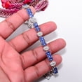 thumbnail image 4 of Tanzanite, CZ 925 Sterling Silver Adjustable Tennis Bracelet 7-8" B142224, Tanzanite Bracelet, Vivid Blue Bracelet, Oval Bracelet, 4 of 6