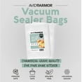 thumbnail image 6 of Avid Armor Vacuum Seal Bags, 8"x12", 100 Pre-Cut Quart Food Saver Bags, 6 of 8