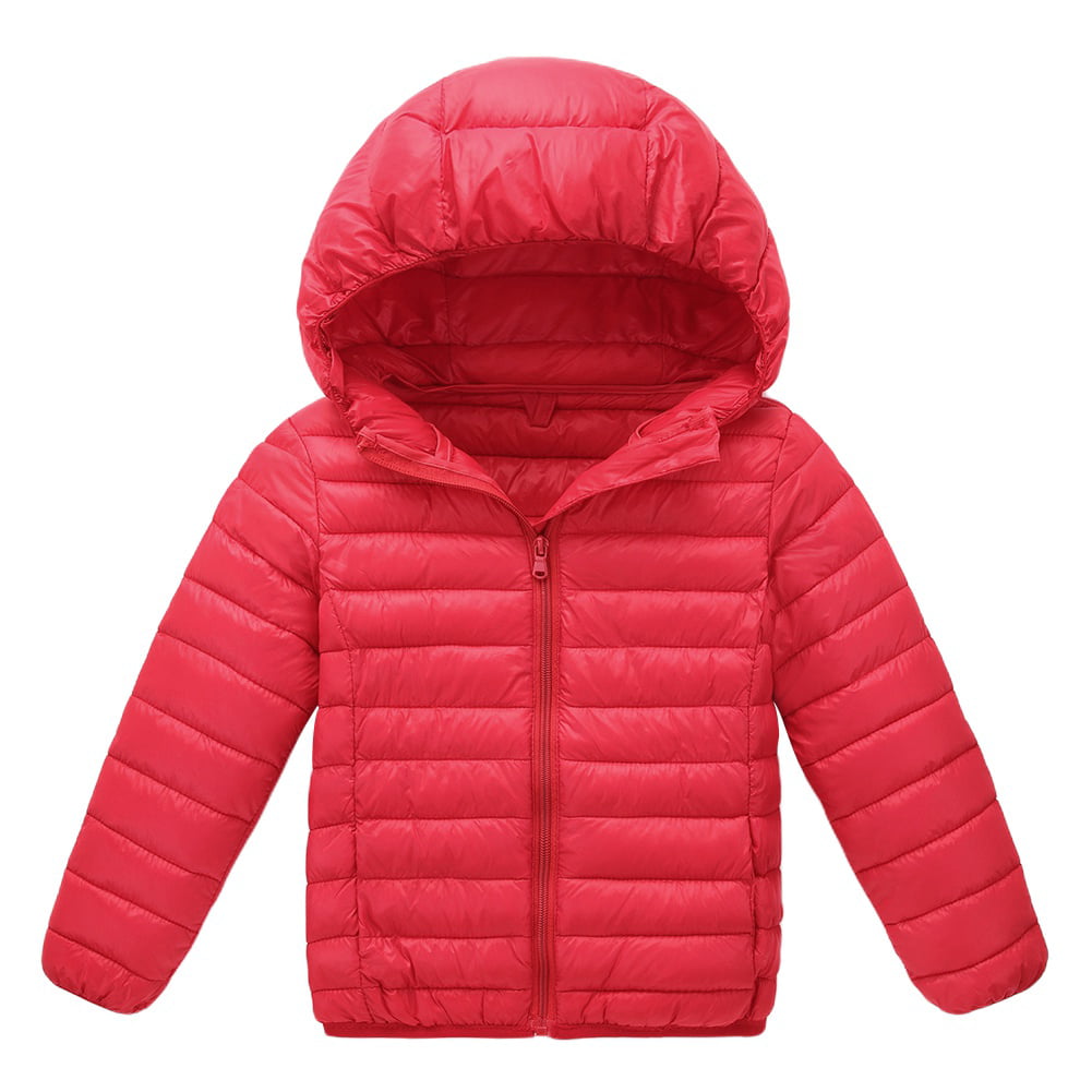 Girls Jacket Kids Navy Padded Puffer Bubble Fur Collar Quilted Warm Thick Coats 