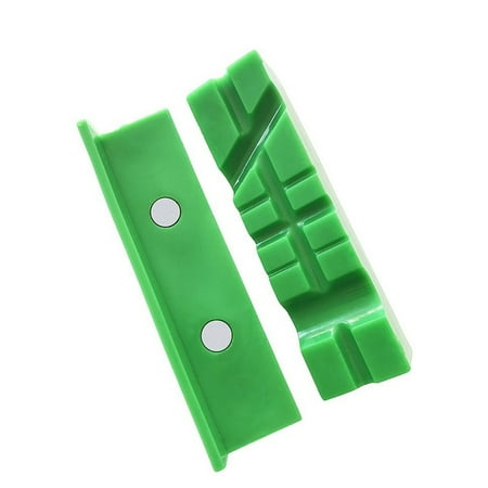 

Leke 2pcs 4.5 Inch Magnetic Soft Pad Jaw Rubber For Metal Vise Bench Machine Tools