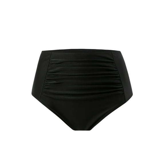 AWCHIC Women's High Waisted Bikini Bottoms Tummy Control Ruched Swimsuit Bottoms, Size S-2XL