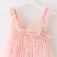 thumbnail image 4 of naisibaby Toddler Kids Baby Girls Cute Summer Mesh Dress, Elegant Wing Suspenders Dress Skirt Pink 4-5T, 4 of 7
