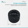thumbnail image 5 of MARINE CITY Black Steering Wheel Hub Adapter  Dual-Purpose Aluminum, 3/4 Inch Shaft Fit, Ideal for Boats, Cars & Marine, 5 of 7