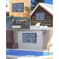 thumbnail image 4 of Nautical Outdoor TV Cover 60 to 65 inch Navy Blue and White Striped Retro Anchor Waterproof Dustproof TV Covers for Outside with Zipper Remote Control Pocket Flat Screen Protectors, 4 of 7