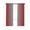 Red, variant on Dark Orange Grey Ombre Blackout Curtains 54 Inches Long for Bedroom, Modern Gradient Abstract Art Thermal Insulated Room Darkening Black Out Window Curtain Panels Grommet Drapes for Living Room