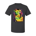 thumbnail image 2 of Wild Bobby, Colorful Woman Marilyn Monroe Pop Culture Men's Graphic T-Shirt, Charcoal, 3XL, 2 of 3