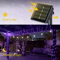thumbnail image 3 of QiShi Solar String Lights Outdoor, Mini 33Feet 100 LED Copper Wire Lights, 8 Modes Solar Powered Fairy Lights, Waterproof Solar Decoration Lights for Garden Yard Party Wedding Christmas(Purple)-2Pack, 3 of 9
