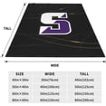 thumbnail image 5 of University A of Scranton Logo Fleece Blanket, Very Soft Microfiber Flannel Blanket for Couch Warm and Cozy for All Seasons, 5 of 6