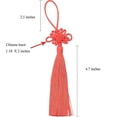 thumbnail image 2 of Borla china de hilo sedoso hecha a mano, 12 Uds., 8,5 pulgadas, con nudos chinos de seda satinada para decoración de puertas y coches, 2 of 5