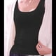 thumbnail image 3 of Camiseta Sin Mangas Cuello Cuadrado para Mujer, de Doble Capa, Básica, para Entrenamiento de Verano, Informal Negro L, 3 of 10