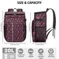 thumbnail image 3 of Travel Cooler Bag - Pioneer Flower Floral Print Pattern Camping Beer Cooler Backpack with Bottle Opener- Waterproof Insulated Picnic Backpacks - Cooler Bag for Beach, 3 of 6