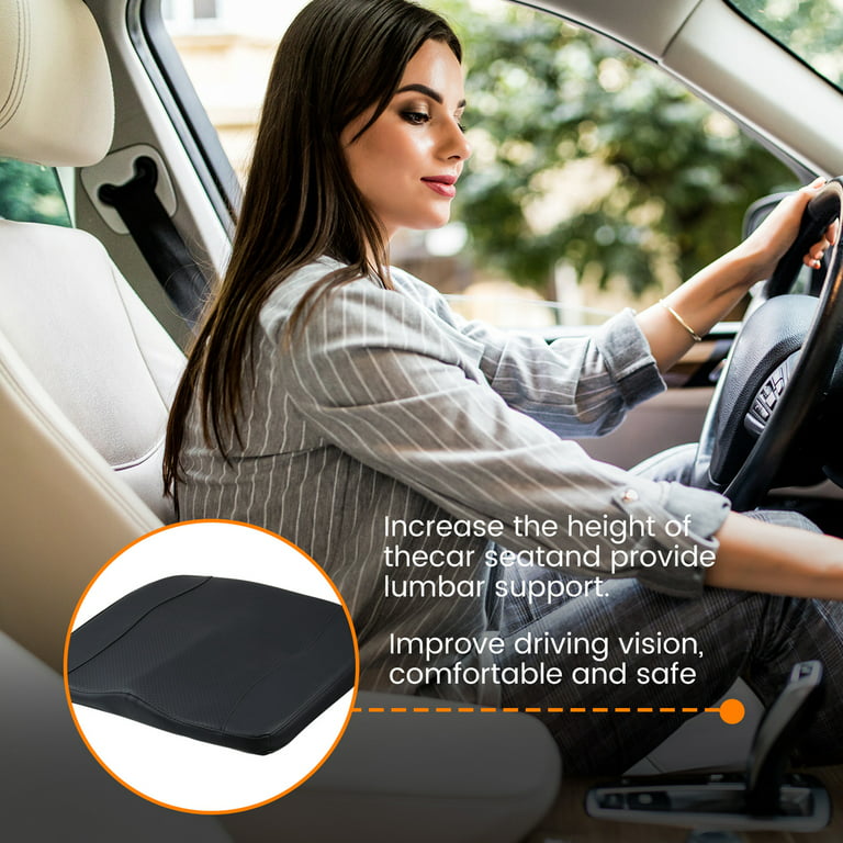Memory Foam Car Seat Cushion, Driver Seat Cushion to Improve Driving View  Heightening Wedge Seat Cushion for Short People Driving Ergonomic Seat Pad