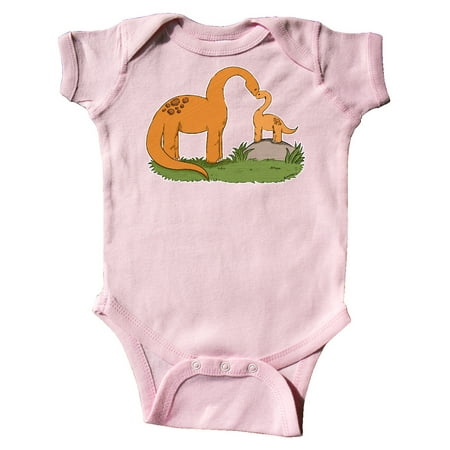 

Inktastic Cute Heart Brontosaurus Family Gift Baby Boy or Baby Girl Bodysuit