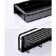 thumbnail image 4 of Estante De Almacenamiento Hueco De Aluminio Espacial Estante De Almacenamiento De Rodamiento Fuerte Organizador De Soporte De Cocina Montado En La Pared Con 5 Ganchos Para Baño De Cocina Yuarrent HA026885-01, 4 of 7