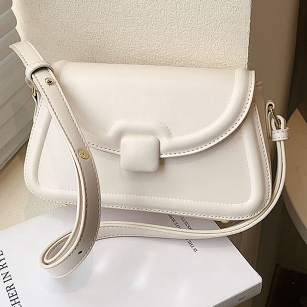 Bolso tipo cartera para axila para mujer, bolso con asa superior de cuero PU, bolso de compras con correa ajustable