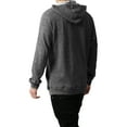 thumbnail image 4 of Hat and Beyond Men's Casual French Terry Zip Up Hoodie Jacket with Elbow Patches, 4 of 8