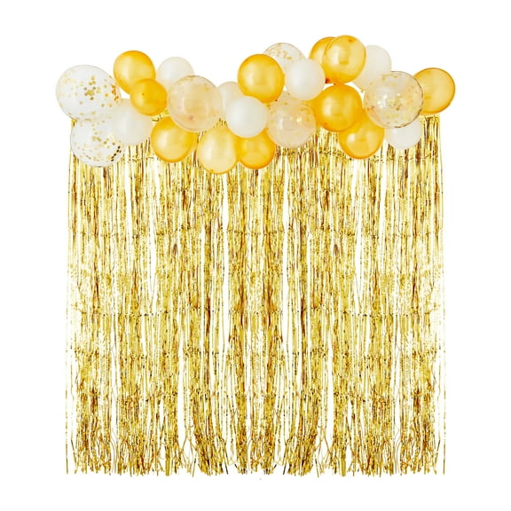 Gold/White Balloon Garland and Fringe Kit, 34 Pieces, by Way To Celebrate