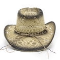 thumbnail image 7 of Womens Hats , Sunhats for Women Uv Protection , Sun Protection Hats for Women Classic Western Straw Cowboy Hat for Women and Men with Shapeable Wide Brim for Sun, 7 of 7