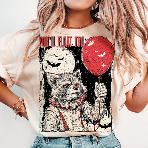 Raccoon Halloween T-shirt, Spooky Raccoon Halloween T-shirt, Scary Raccoon TH040612