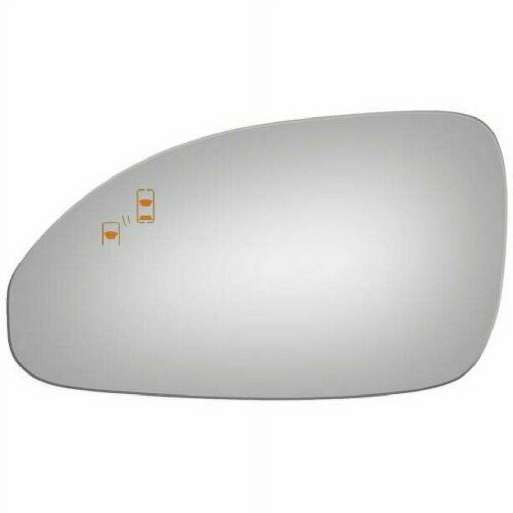 Burco-4494B Flat Driver Side Replacement Mirror Glass for 2013-2017 Buick Enclave W/O Baking Plate
