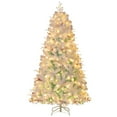 thumbnail image 1 of Gymax 6 FT Pre-lit Artificial Christmas Tree w/599 Snow Flocked Branch Tips, 1 of 9