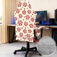 thumbnail image 4 of SCRAWLGOD Valentine's Day Decor Paw Heart Print Red Beige 4 Pieces Gaming Chair Covers with Armrest Covers Dustproof Stain Resistant Gaming Chair Cover Set Elastic Computer Chair Seat Slipcovers, 4 of 7