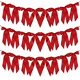 thumbnail image 6 of WMGHA Christmas Red Bow Garland Banner, 1 String of 8 Pre-Strung Satin Ribbon Bow Party Hanging Garland Decoration for Birthday,Valentine's Day Christmas Holiday Party Supplies(2m), 6 of 9