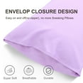 thumbnail image 5 of PiccoCasa Microfiber Pillowcases Set of 2 Pillowcases Standard Violet 20"x26", 5 of 7