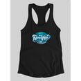 thumbnail image 3 of Friendship Day Aqua Pink Racerback Tank Women -Image by Shutterstock, Female x-Large, 3 of 4