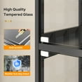 thumbnail image 4 of Display Cabinet with Glass Doors, LED Curio Cabinet with RGB Human Body Sensor Light, 4-Tier Figure Display Case for Collectibles, Tall Bookcase with 4 Shelves, Storage Cabinets, Showcase, 4 of 11
