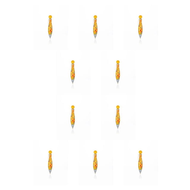 Inteprter Pluma de pintura de diamantes de imitación diseño llamativo herramienta de perforación multifuncional suministros de bricolaje naranja 10piezas