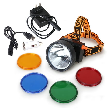 Kohree New 8W 4400mAh Dimmable LED Miner Headlamp Mining Hunting Camping Head Light Waterproof