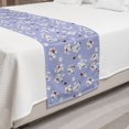 thumbnail image 2 of Floral Bed Runner, Japanese Flowers Sakura Blossoms and Ladybugs on Soft Toned Background, Decorative Accent Bedding Scarf for Hotels Homes and Guestrooms, Queen, Pale Ceil Blue White, by Ambesonne, 2 of 2