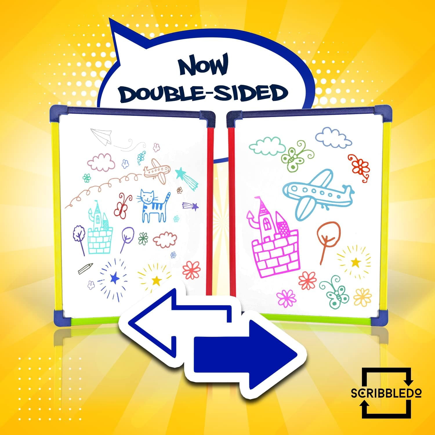 Dry Erase Boards 9”X12”  Interactive Learning Whiteboard Magnetic White Board Pack Of 10