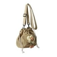 thumbnail image 3 of Bolso tipo cubo jinwen para mujer con correa ajustable desmontable Caqui, 3 of 8