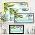 thumbnail image 4 of Designart 'Palm Beach Resort At Sunrise I' Nautical & Coastal Framed Art Print, 4 of 4