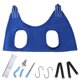 thumbnail image 1 of Arnés de hamaca para mascotas con cortaúñas, recortadora, lima de uñas, peine, bolsa de sujeción de hamaca para perros transpirable, ayudante de eslinga para el cuidado de perros F,S,BLUE,11 kaili Sencillez, 1 of 2