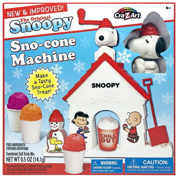Cra-Z- Art's Original Peanuts Snoopy Sno-Cone Maker - Ages 6 and up - Multi-colored/Plastic